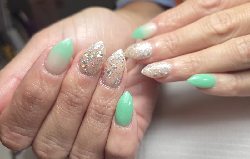 Detailed nail artistry showcasing precision